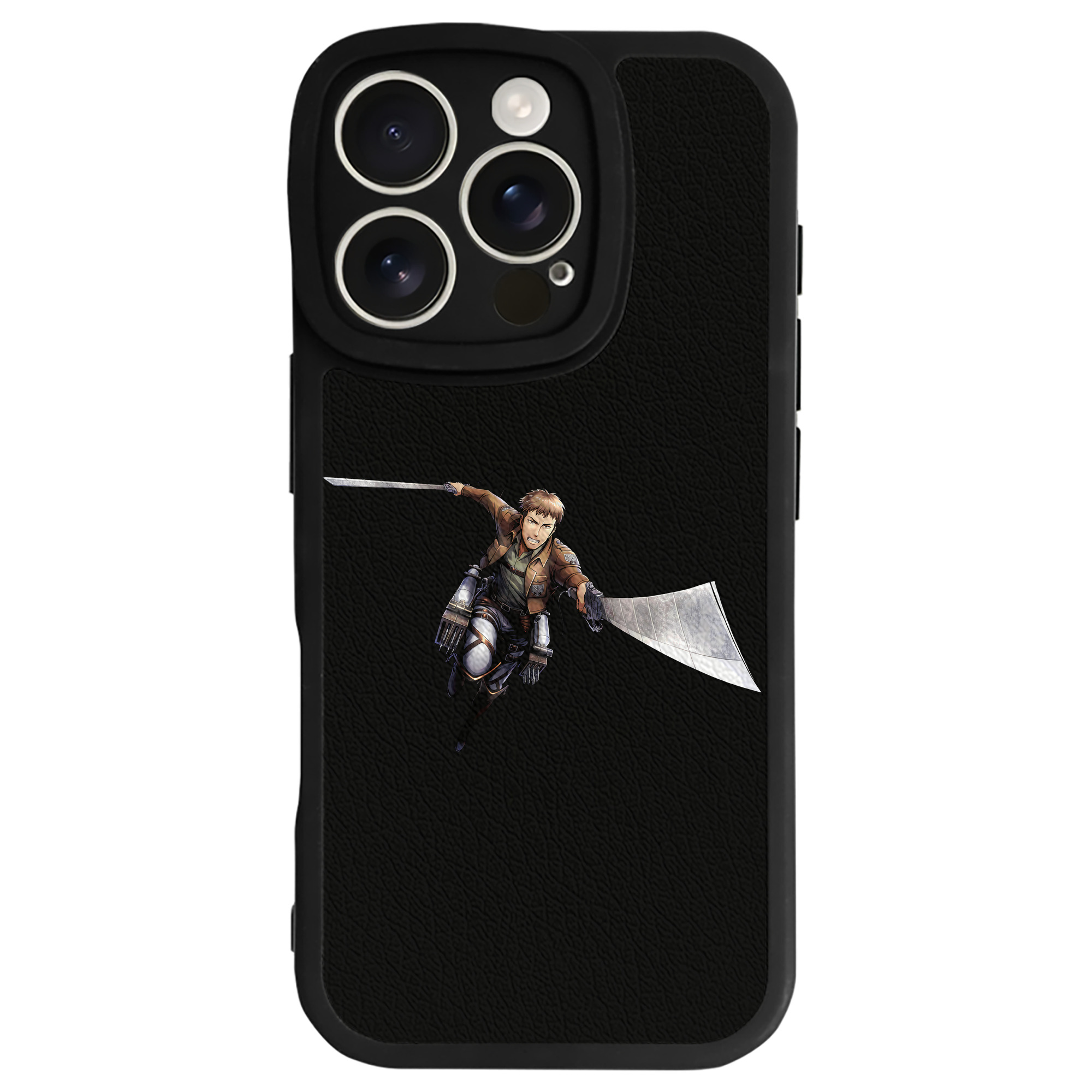 （画像用） 進撃の巨人 Attack on Titan 【iPhone 16シリーズ対応】シリコンスマホケース（レザー調） 材質：シリコン